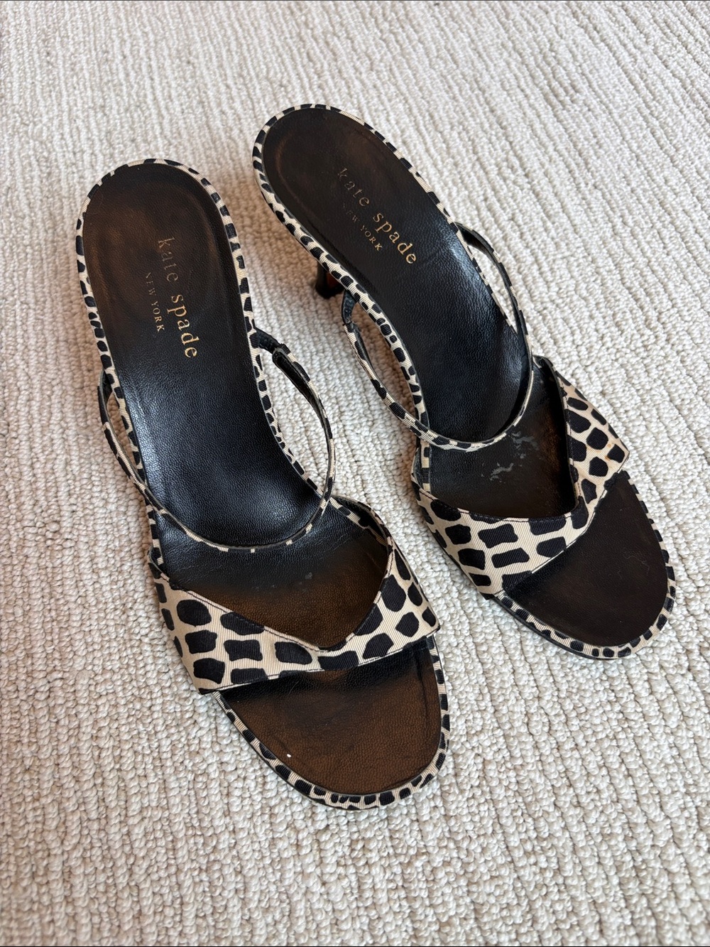 Kate Spade Giraffe Kitten Heels